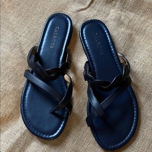 Talbots Navy Blue Women's Sandals size 8 medium